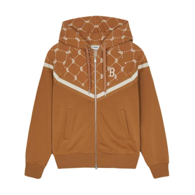 MLB Boston Red Sox Unisex Oversized Zip-Up Hoodie Sweatshirt Beige 3ATRM0144-43CAS