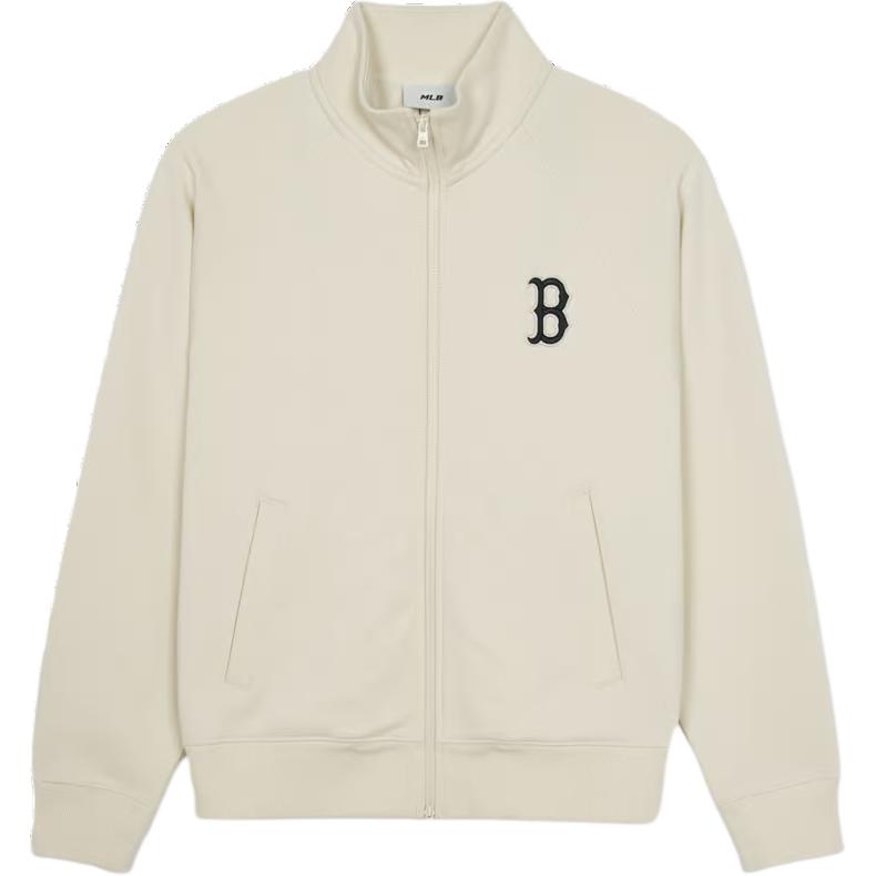 MLB Boston Red Sox Unisex Soft Long Sleeve Casual Jacket in Cream Color 3ATRB0244-43CRD