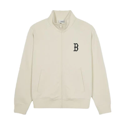 MLB Boston Red Sox Unisex Soft Long Sleeve Casual Jacket in Cream Color 3ATRB0244-43CRD