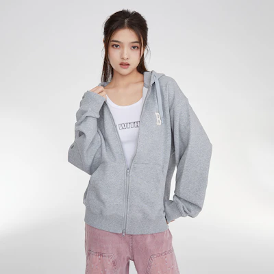 MLB波士顿红袜灰色连帽拉链外套FW23男女同款卫衣外套。 3ATRB0134-43MGS Cheap MLB波士顿红袜灰色连帽拉链外套FW23男女同款卫衣外套。 3ATRB0134-43MGS