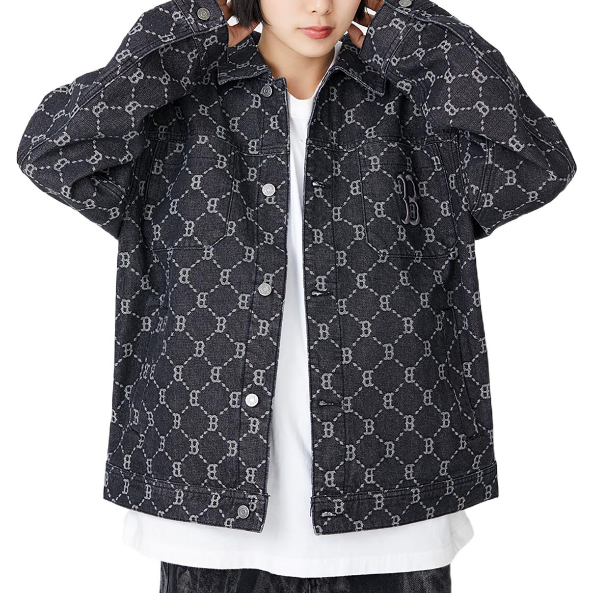 Details for MLB Boston Red Sox Vintage Monogram Jaket Denim Unisex - Hitam. 3ADKM0224-43BKS