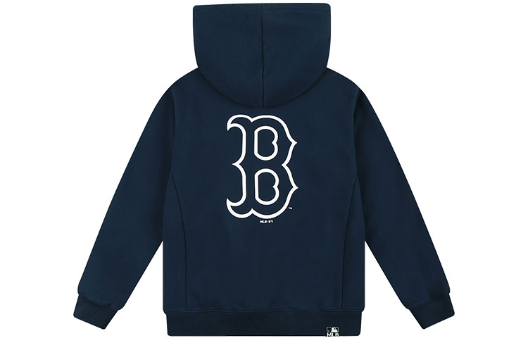 MLB Boston Red Sox Zip-Up Hoodie Navy Unisex Jacket 31TR03111-43N 圖 2