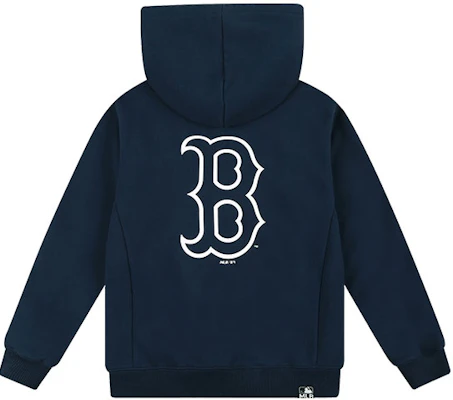 MLB 波士頓紅襪拉鍊連帽外套 深藍 男女款 夾克 31TR03111-43N Order MLB 波士頓紅襪拉鍊連帽外套 深藍 男女款 夾克 31TR03111-43N