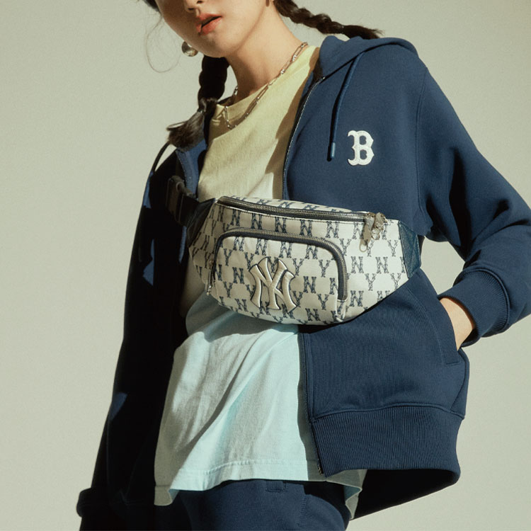 MLB Boston Red Sox Zip-Up Hoodie Navy Unisex Jacket 31TR03111-43N 圖 4