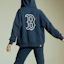 Purchase MLB 波士頓紅襪拉鍊連帽外套 深藍 男女款 夾克 31TR03111-43N