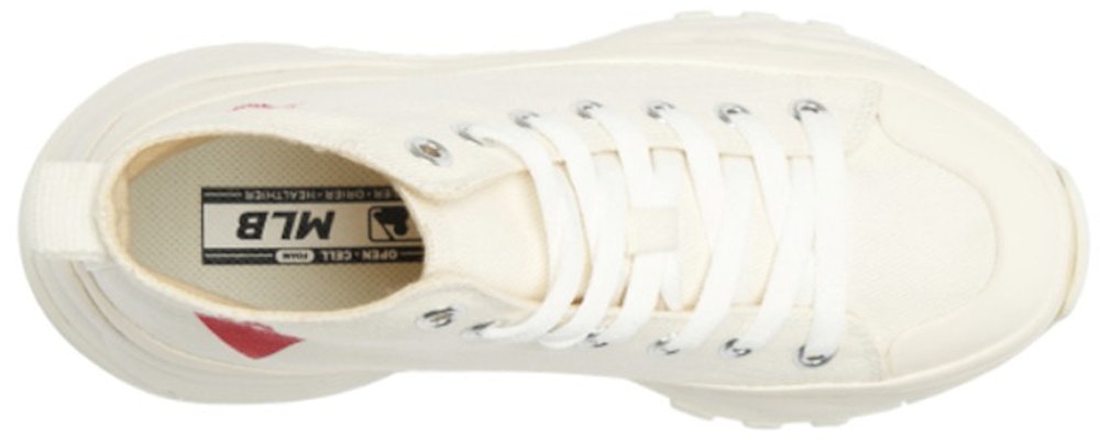 MLB Canvas High 'White Red' 3ASHU321N-07IVS Lookbook MLB Canvas High 'White Red' 3ASHU321N-07IVS