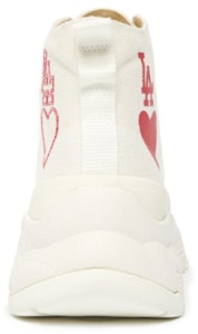 MLB 耐磨透氣防滑 高幫休閒帆布鞋 男女同款 白紅 Purchase MLB 耐磨透氣防滑 高幫休閒帆布鞋 男女同款 白紅