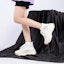 Cheap MLB Canvas Tinggi 'Retro Dad Kasut Putih Hyuna' 32SHU111-50I