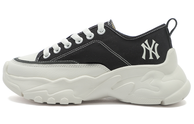 Buy MLB帆布低帮鞋 '黑色厚底老爹鞋' 3ASHUL22N-50BKS