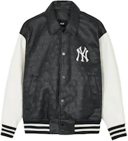 Order Jaket MLB Cara Varsity SS24 New York Yankees Hitam Logo Patch Unisex. 3AJPM0241-50BKS