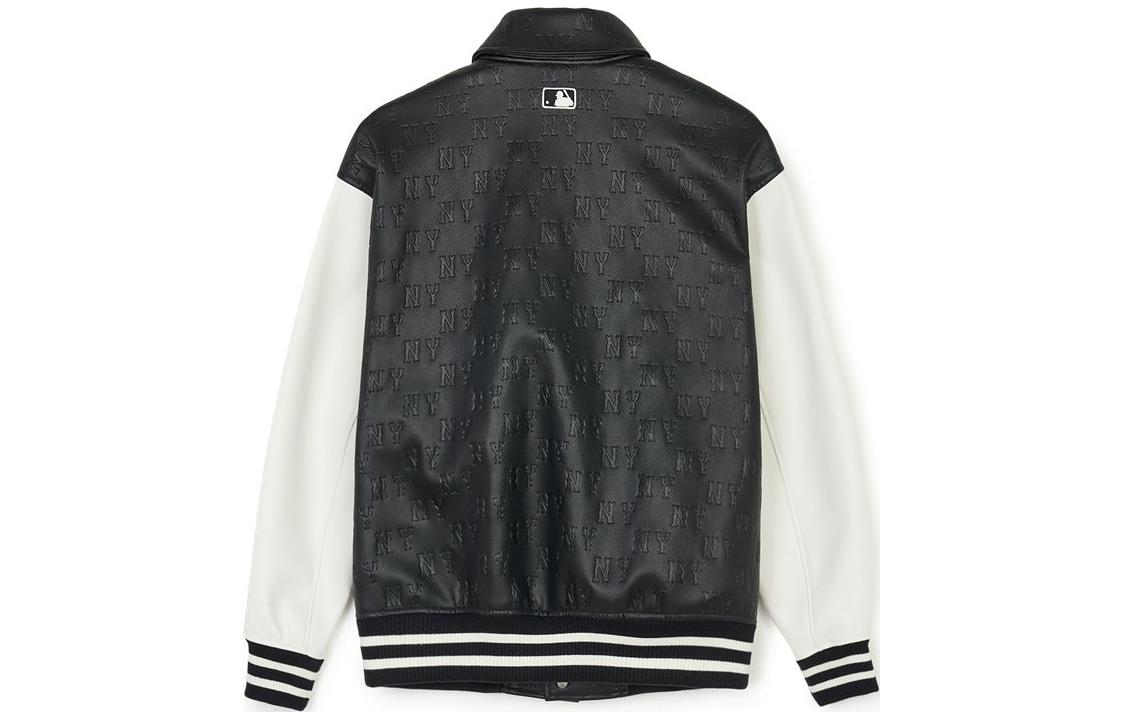 Lookbook MLB カラーバーシティ SS24 ニューヨーク・ヤンキース ブラックロゴパッチジャケット ユニセックス 3AJPM0241-50BKS