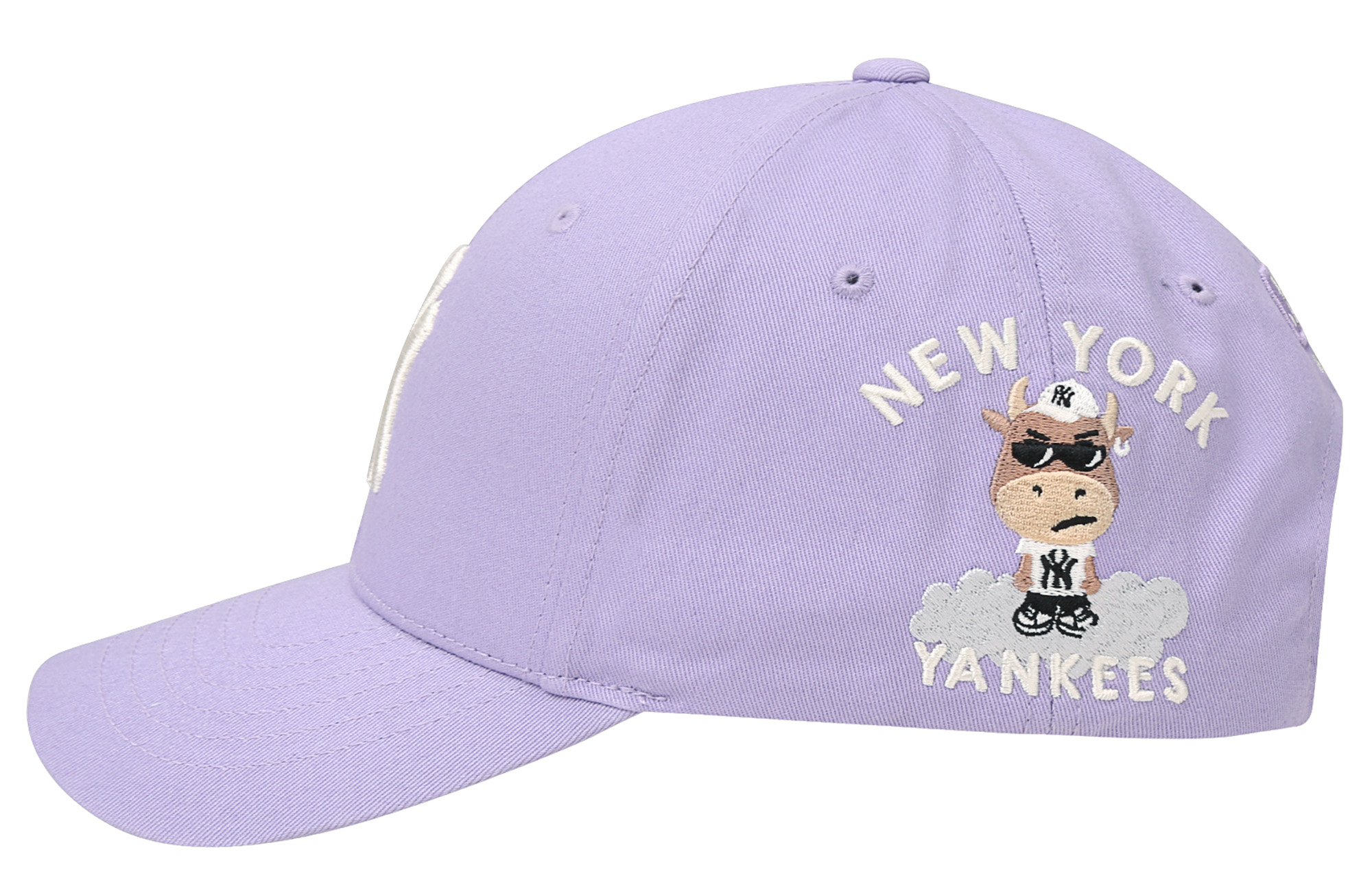 MLB Cartoon Embroidered Cotton Baseball Cap Unisex 32CPKC111
