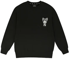 MLB Cartoon Series Embroidered Dog Crewneck Sweatshirt Unisex Black 31MTC1011BLACK MLB Cartoon Series Embroidered Dog Crewneck Sweatshirt Unisex Black 31MTC1011BLACK