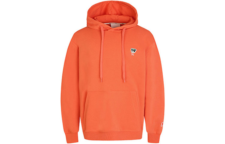 MLB Cartoon Series Orange Hoodie Unisex Oversized Embroidered Sweatshirt 31HDC1011-50O