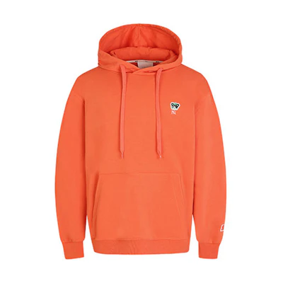 MLB Cartoon Series Orange Hoodie Unisex Oversized Embroidered Sweatshirt 31HDC1011-50O