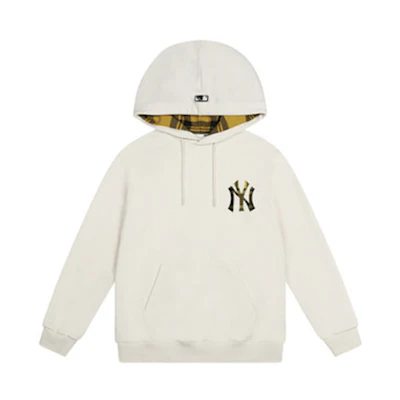 MLB Casual Checkered Sweatshirt Unisex Off-White 31HDE1041-50I