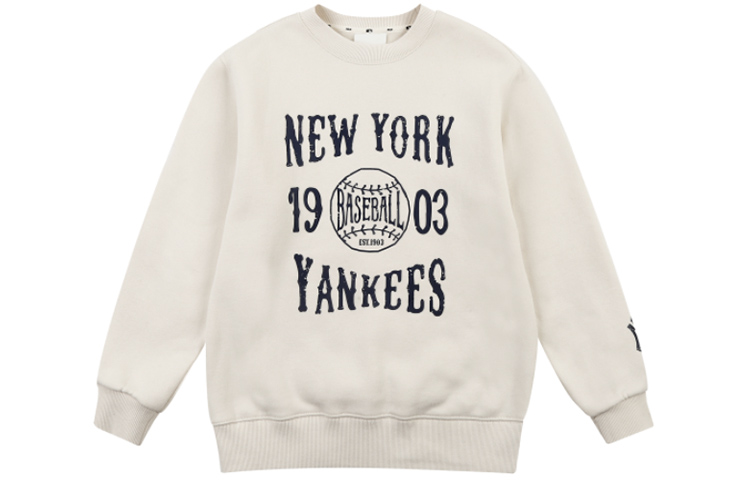 MLB Casual Crewneck Loose Fit Sweatshirt Unisex Off-White 31MT5A061-50I