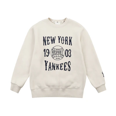 MLB Casual Crewneck Loose Fit Sweatshirt Unisex Off-White 31MT5A061-50I