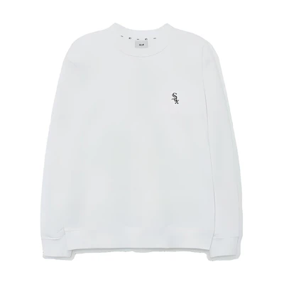 MLB Chicago White Sox Logo Crewneck Pullover Sweatshirt Unisex White 3AMTB0134-44WHS