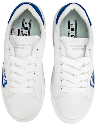 MLB 運動休閒 增高 低幫 板鞋 男女同款 白藍 Shop MLB 運動休閒 增高 低幫 板鞋 男女同款 白藍