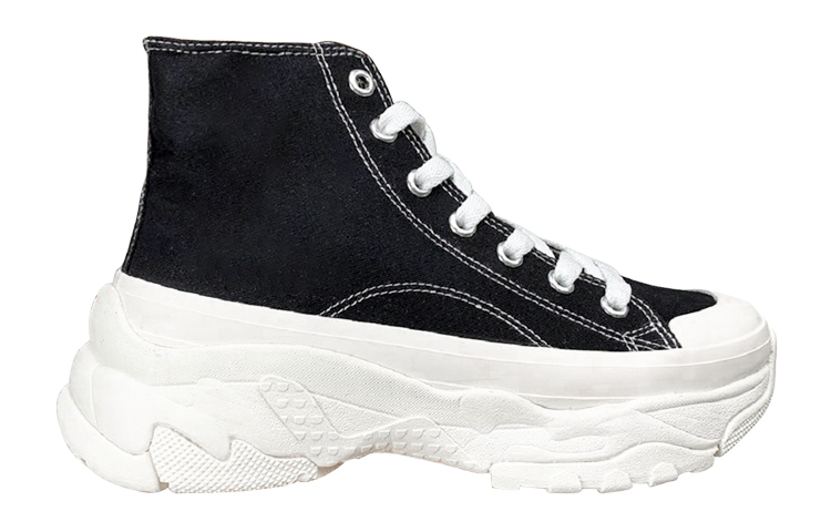 Order MLB Chunky High 'Ola de Moda Coreana Negra' 32SHU1011-50L