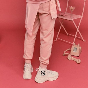 MLB Chunky High 'Korean Tide White Canvas' Kasut Kanvas Putih Tinggi 32SHU1011-50I 6