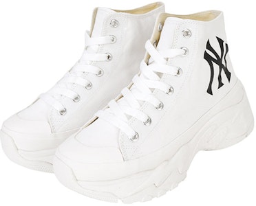 MLB Chunky High 'Korean Tide White Canvas' Kasut Kanvas Putih Tinggi 32SHU1011-50I Lookbook MLB Chunky High 'Korean Tide White Canvas' Kasut Kanvas Putih Tinggi 32SHU1011-50I