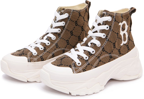 MLB Chunky High 'Mono Khaki' Sneakers 3ASHU311N-43BGD Lookbook MLB Chunky High 'Mono Khaki' Sneakers 3ASHU311N-43BGD