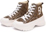 Lookbook MLB Chunky High 'Mono Khaki' Sneakers 3ASHU311N-43BGD