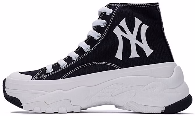 MLB Chunky High 'New York Yankees Comfort Sol Tebal High-Top Kanvas Hitam' 32SHU1111-50L Buy MLB Chunky High 'New York Yankees Comfort Sol Tebal High-Top Kanvas Hitam' 32SHU1111-50L