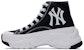 MLB Chunky High 'New York Yankees Comfort Sol Tebal High-Top Kanvas Hitam' 32SHU1111-50L
