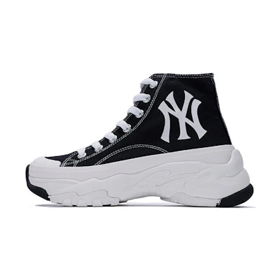 MLB Chunky High 'New York Yankees CMFT Thick Sole High-Top Canvas Black'