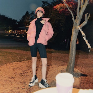 MLB 청키 하이 '뉴욕 양키스' 블랙 캔버스 (편안한 굽) 32SHU1111-50L 5