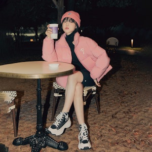 MLB 청키 하이 '뉴욕 양키스' 블랙 캔버스 (편안한 굽) 32SHU1111-50L 6