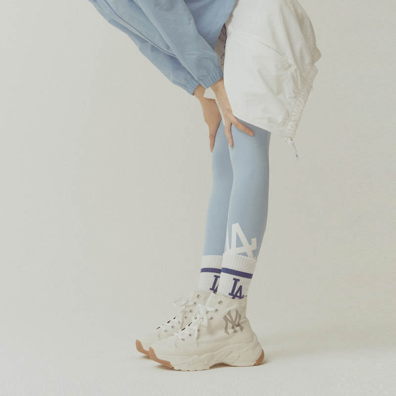 Cheap MLB Chunky 高筒 帆布鞋 男女兼用 白