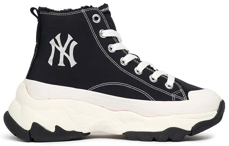 Order MLB Chunky 高筒黑白洋基队厚垫鞋 3ASHU4216-50BKS