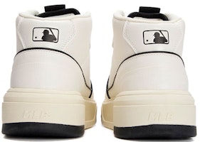 MLB 塊狀襯線 高筒 時尚板鞋 男女皆適 白色 Purchase MLB 塊狀襯線 高筒 時尚板鞋 男女皆適 白色