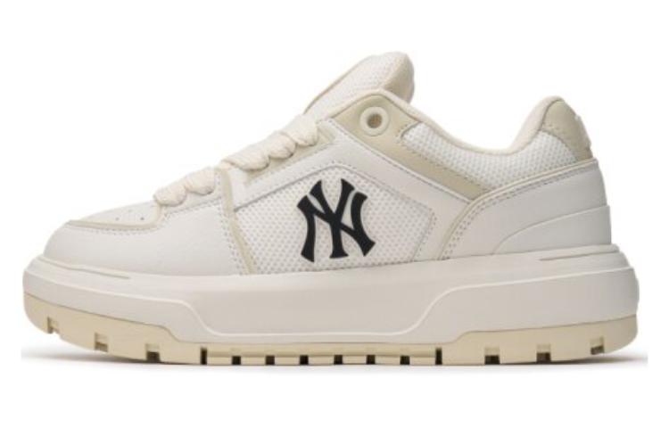 MLB Chunky Liner White Beige Low-top Casual Sneakers Stylish & Durable. 3ASXCLW4N-50CRS