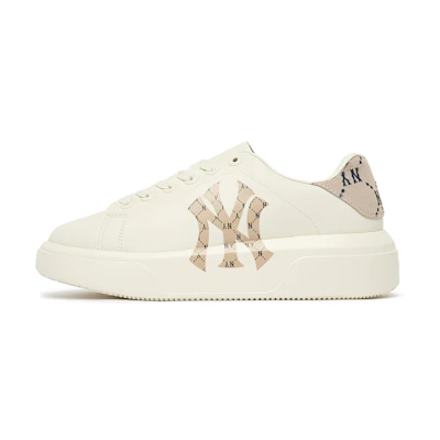 MLB Classic Chunky Heel Low Top 'Dia Monogram White Brown'