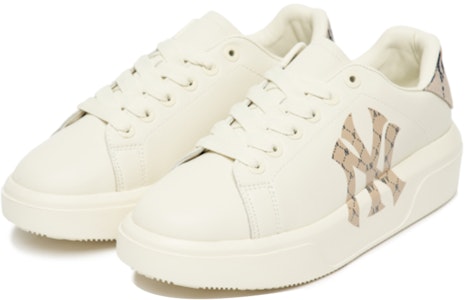 MLB 클래식 청키 힐 로우 '다이아 모노그램 화이트 브라운' 3ASXAM82N-50BGS Lookbook MLB 클래식 청키 힐 로우 '다이아 모노그램 화이트 브라운' 3ASXAM82N-50BGS