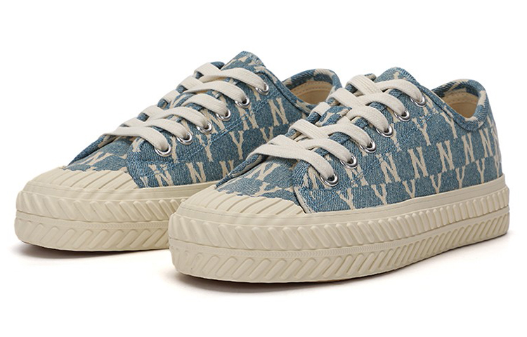 Lookbook MLB 輕便休閒 低幫 板鞋 男女同款 牛仔藍