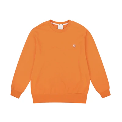 MLB Classic Oversized Small Logo Orange Sweatshirt Unisex 31MT02941-50O
