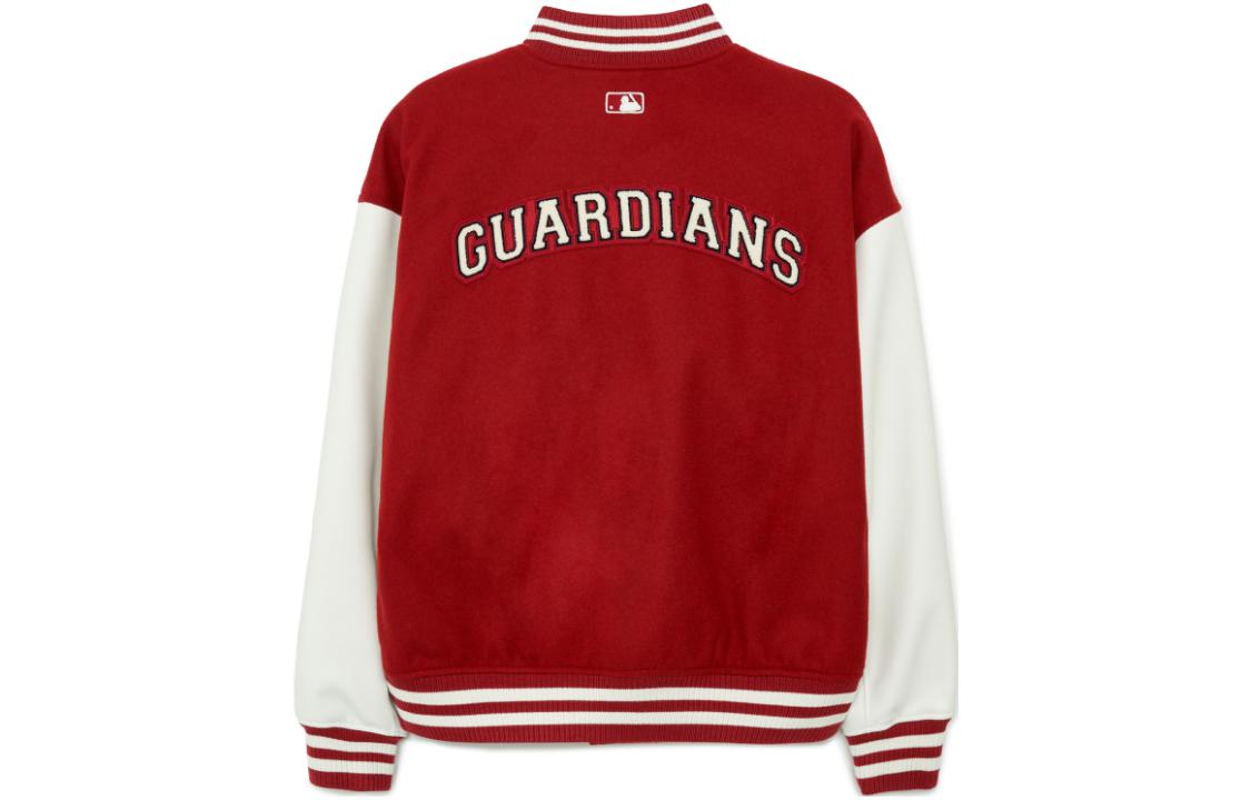 MLB Cleveland Guardians Colorblock Relaxed Fit Jacket Unisex Red 3AJPV0634-45RDS 圖 3
