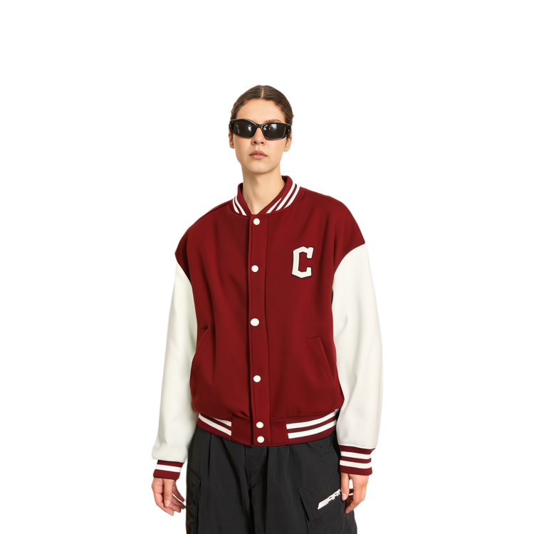 MLB Cleveland Guardians Colorblock Relaxed Fit Jacket Unisex Red 3AJPV0634-45RDS 圖 5