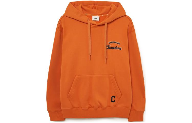 MLB Cleveland Guardians Loose Fit Fleece Hoodie Unisex - Orange 3AHDV0236-45ORD