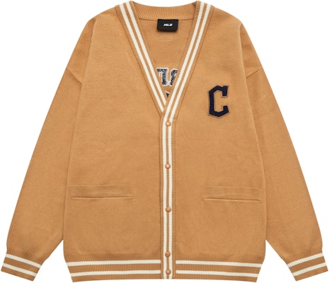 MLB Cleveland Indians Letter-Graphic Cardigan Sweater Unisex Brown. 3AKCV0134-45CAL Buy MLB Cleveland Indians Letter-Graphic Cardigan Sweater Unisex Brown. 3AKCV0134-45CAL