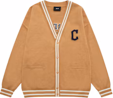 Order MLB 克里夫蘭印地安人字母圖案開襟毛衣 男女款 棕色 3AKCV0134-45CAL
