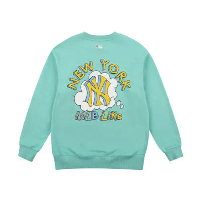 MLB Cloud Lightning Green Long Sleeve Sweatshirt Unisex 31MT02111-50T