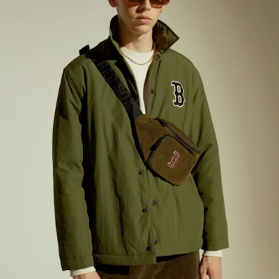 MLB Coach Jacket Khaki Color 31JPF7061-43K Shop MLB Coach Jacket Khaki Color 31JPF7061-43K