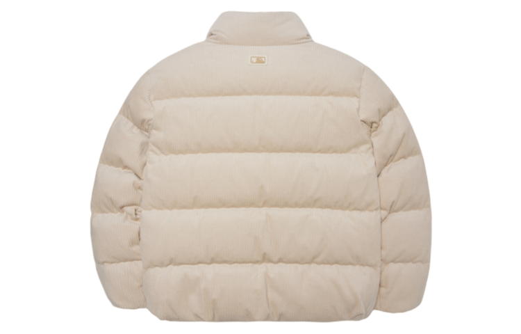 MLB Corduroy Puffer Jacket Unisex Short Thick Letter Embroidery - Off White. 3ADJB0826-43BGL 圖 3
